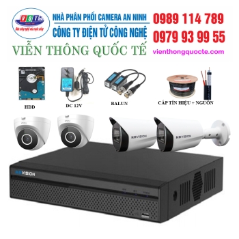 TRỌN BỘ 8 CAMERA KBVISION QT802